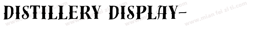 distillery display字体转换